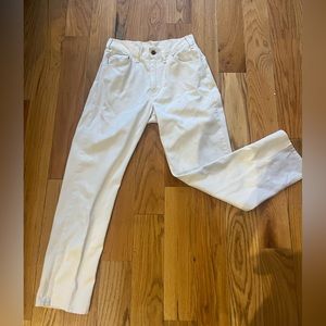 Levis high waisted white jeans